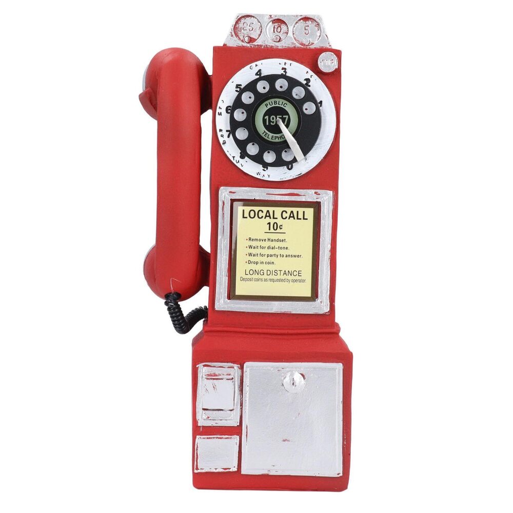 1152 Antique Telephone, Wall Mounted Retro Telephones Ornament, Resin